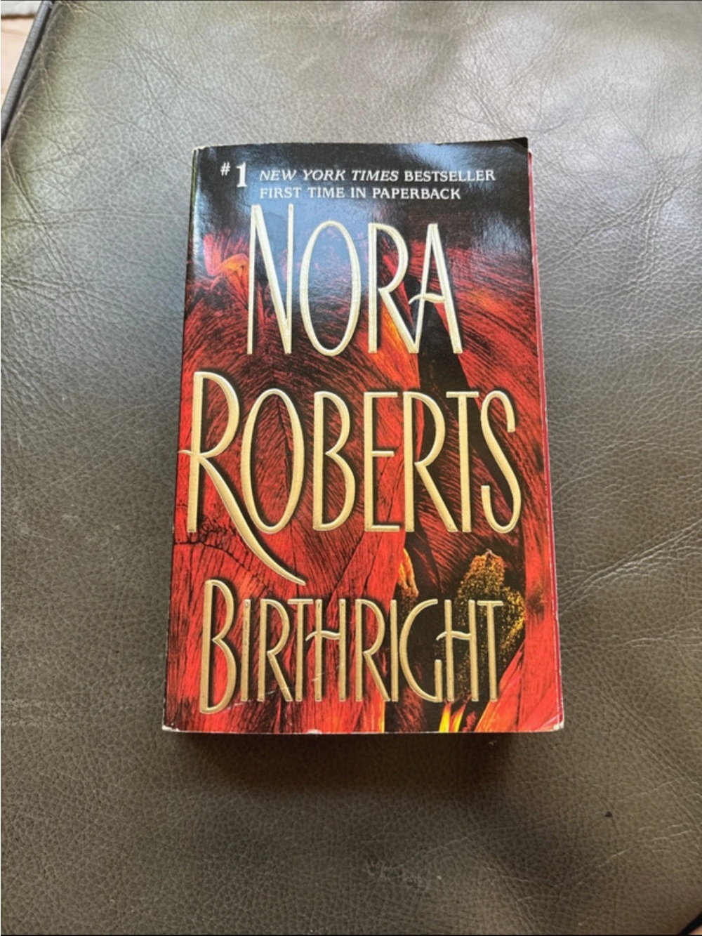 Nora Roberts "Birthright" Paperback - Red Cover